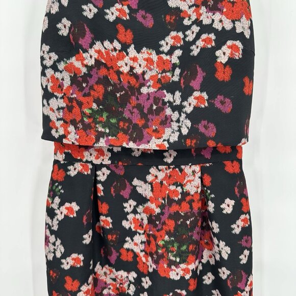 HOBBS LONDON MARIA DRESS floral colorful 10 shift sheath sleeveless career - Picture 5 of 12